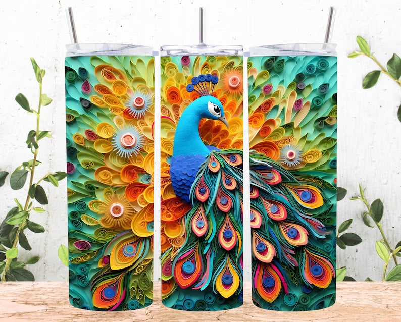 3D peacock